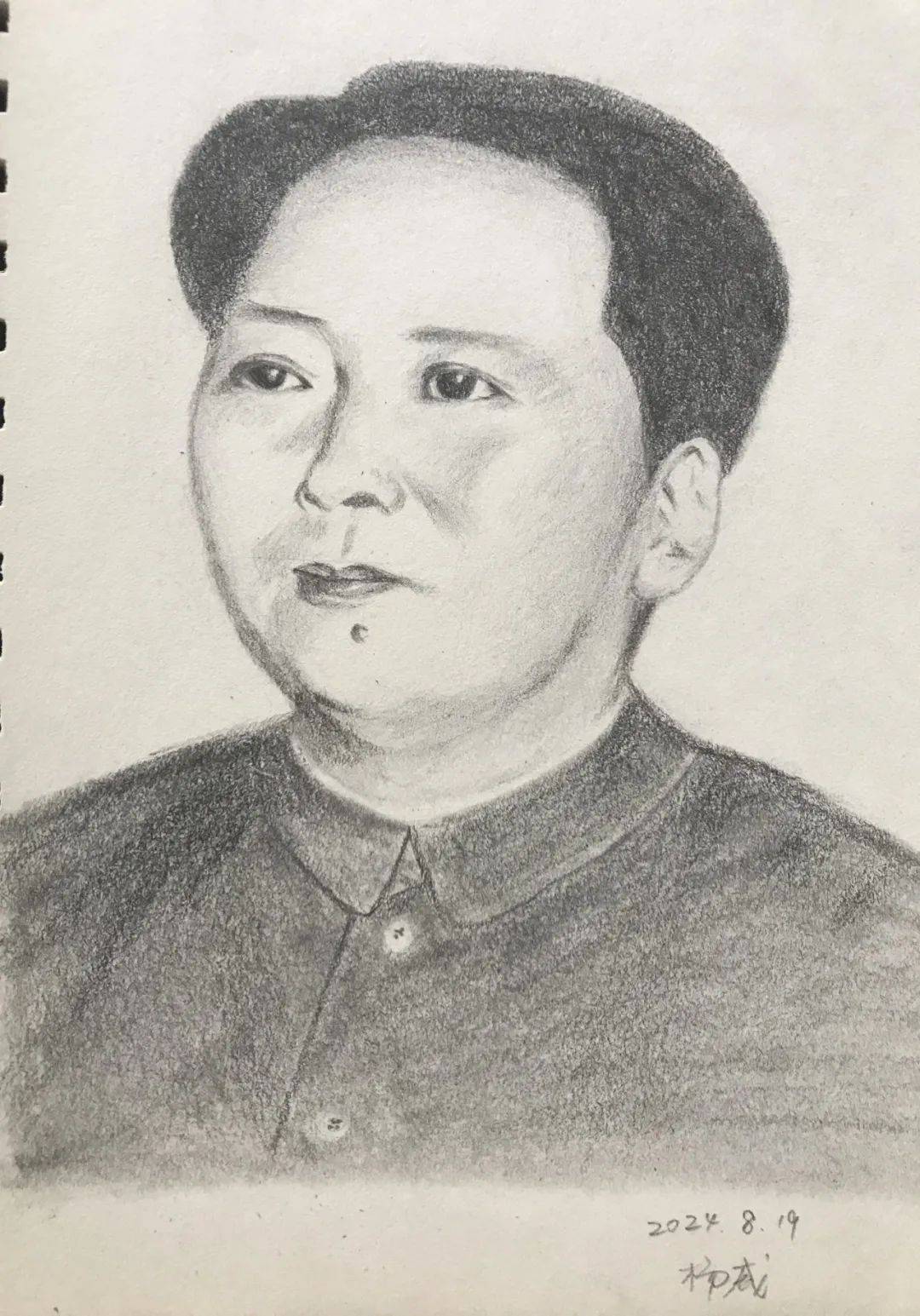 红色传奇素描绘画作品图片