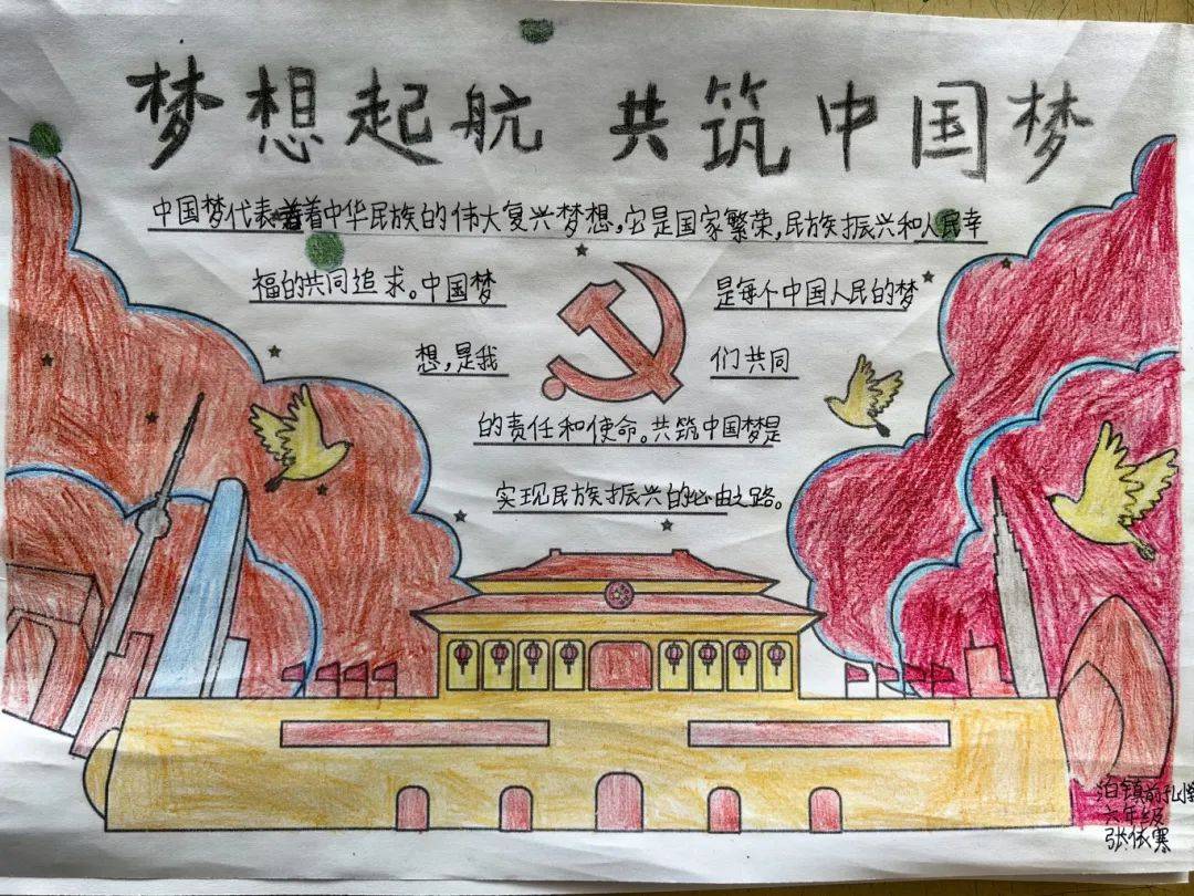 泊头团市委组织开展"梦想起航 共筑中国梦"手抄报征集活动