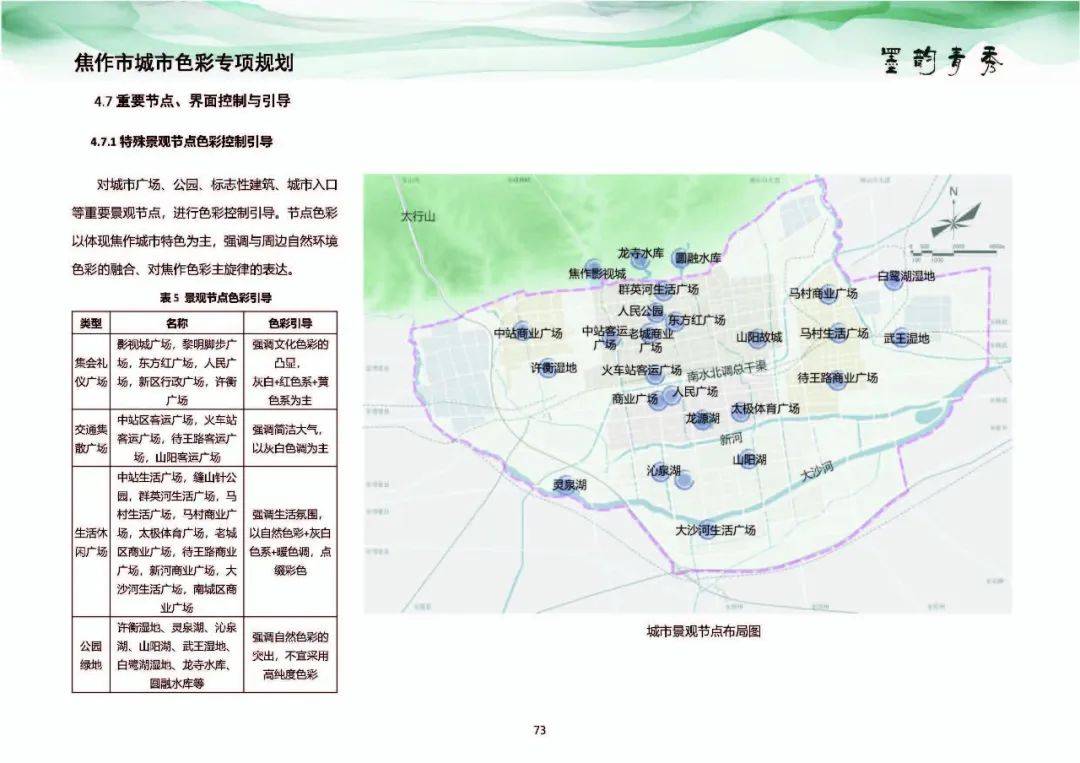 焦作市城市色彩专项规划