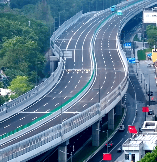 临海靖江南路高架图片