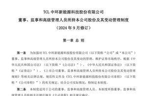 TCL中环发布公告：聘任王彦君为公司CEO 李东生不再代行职权