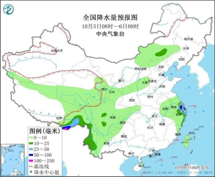 江浙沪等地将有大到暴雨，弱冷空气过程将派送至北方地区