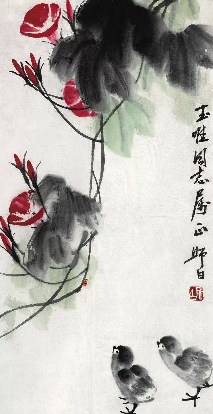 红蓼黄花取次秋:娄师白笔下的牵牛花