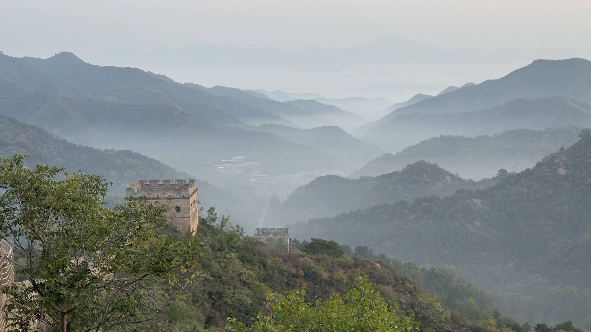 金山岭晨光原图图片