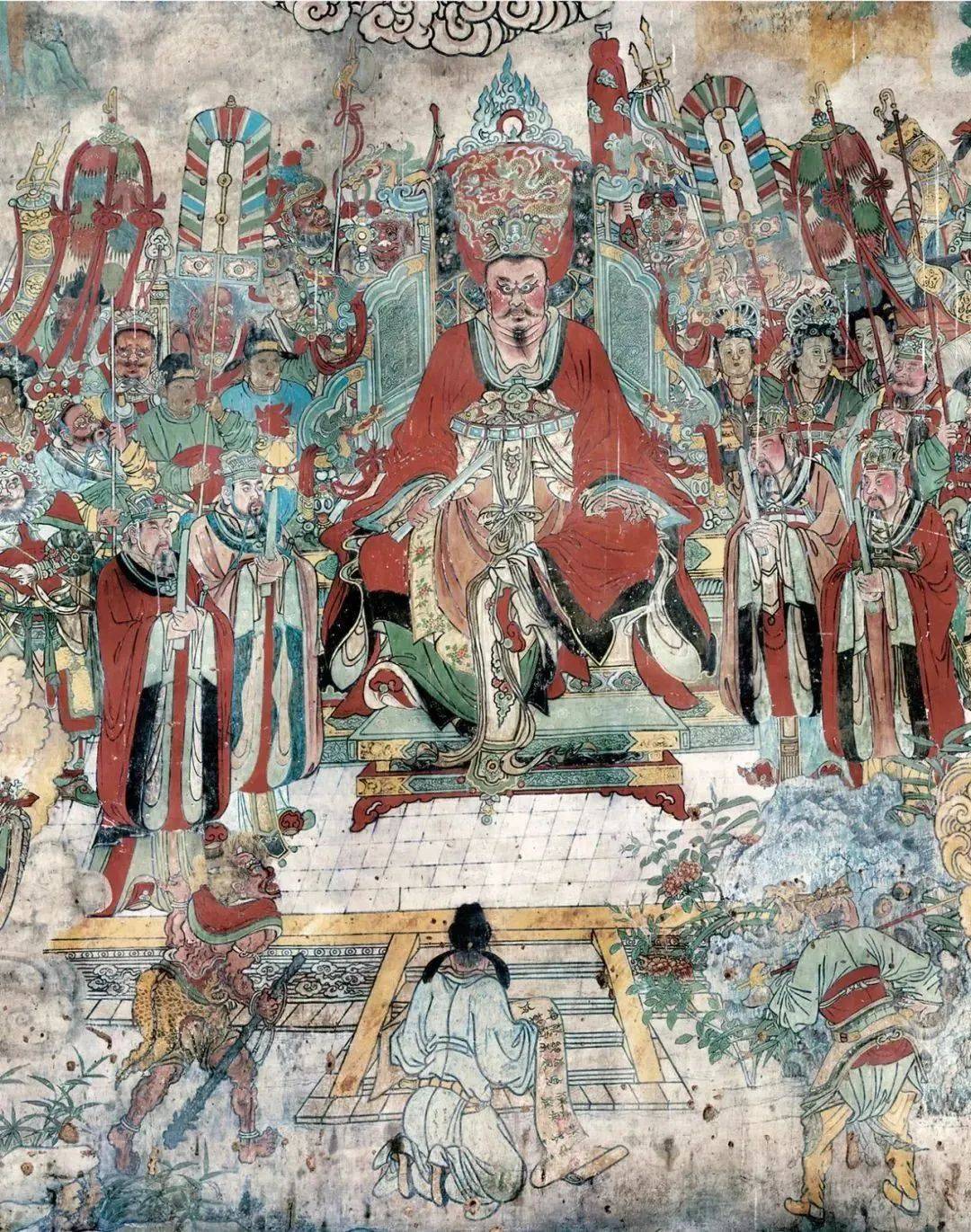 山西这处古庙里的元代壁画都是名场面