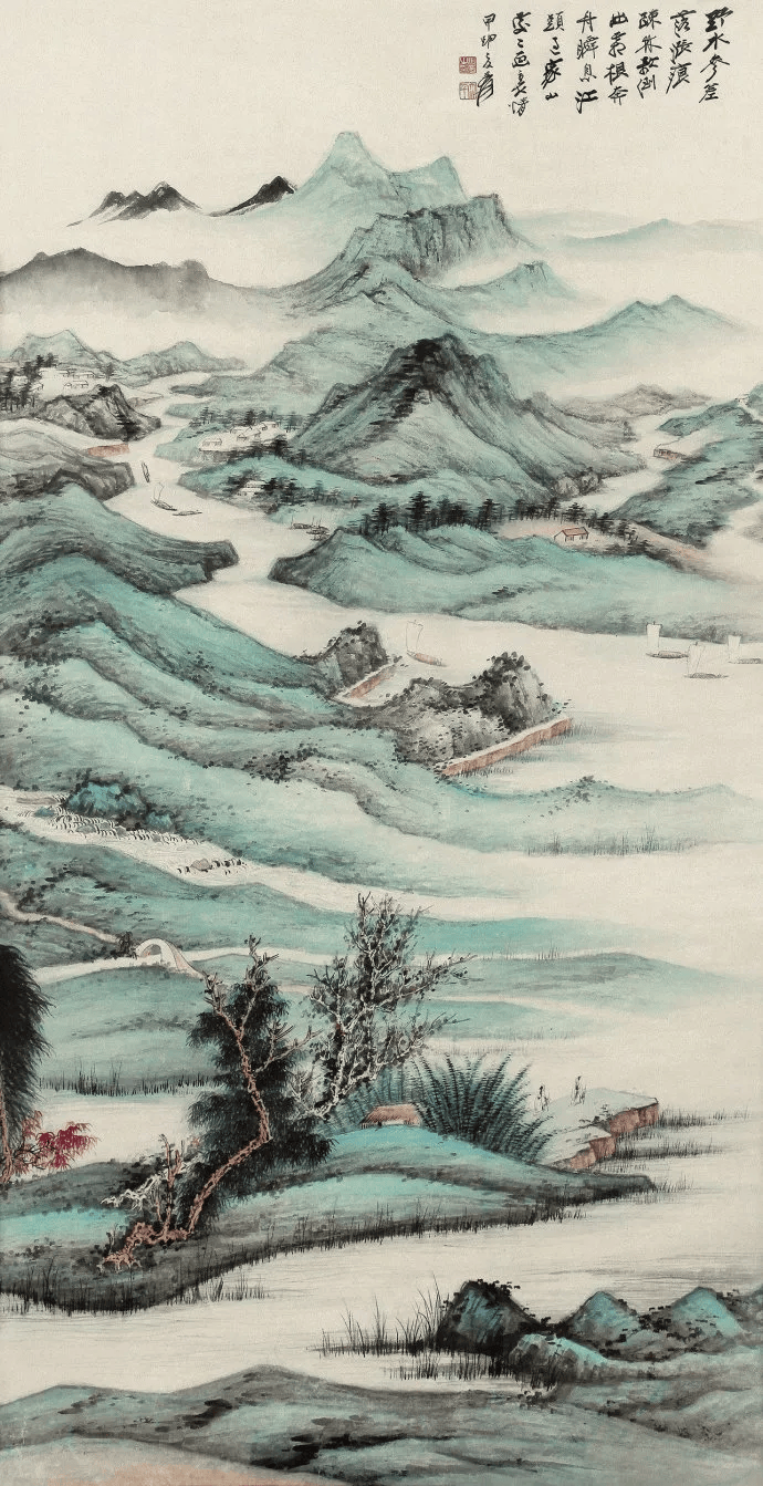 张大千|在像和不像之间,得到超物的天趣,方算是艺术_中国画_透视_自然