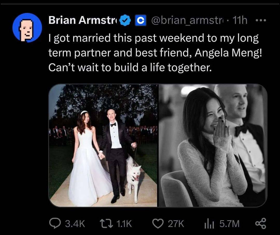 哇！美国最大加密货币交易所老板，迎娶华裔美女！新娘北京长大！_搜狐网