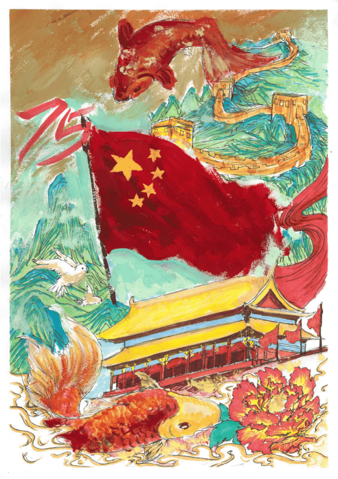 祖国母亲的祝福与赞美他们用最真挚的情感传承红色基因,弘扬爱国精神