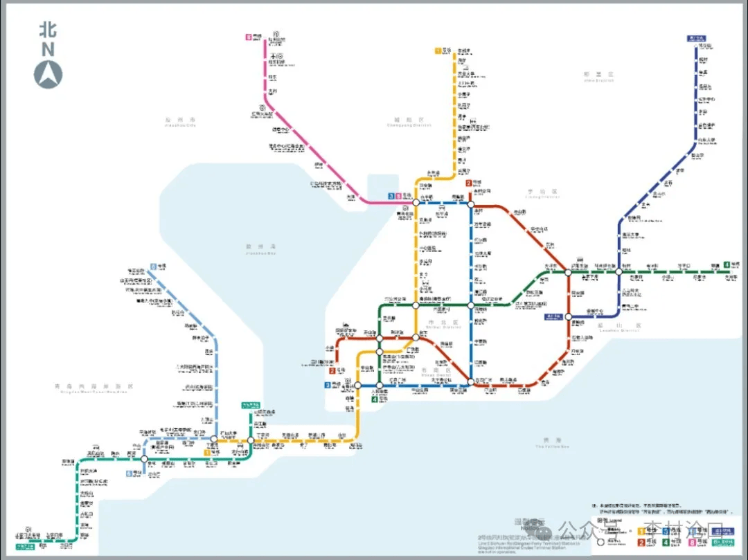 青岛m6地铁线路图2期图片