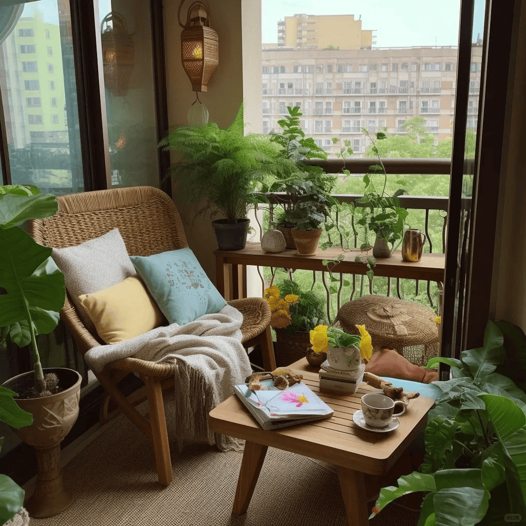 一个阳台美到心都要融化了