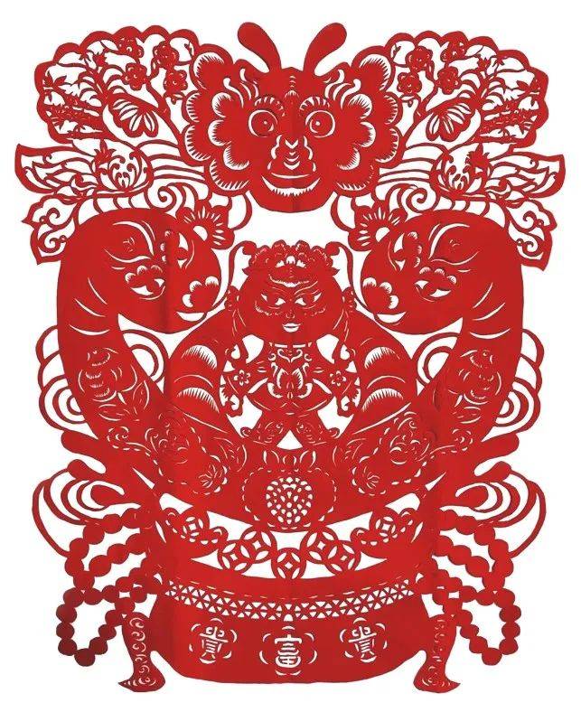 "灵蛇献瑞"云上剪纸艺术展作品赏析