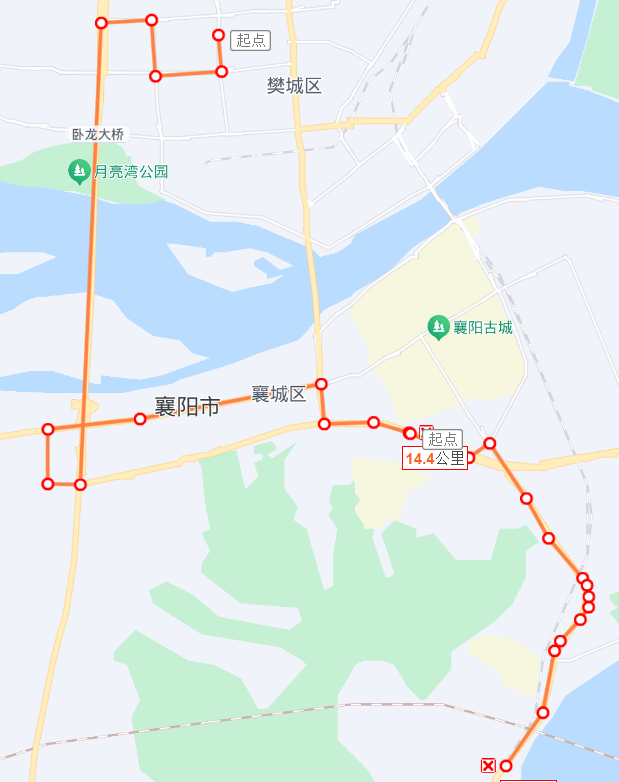 襄阳517路公交车路线图图片