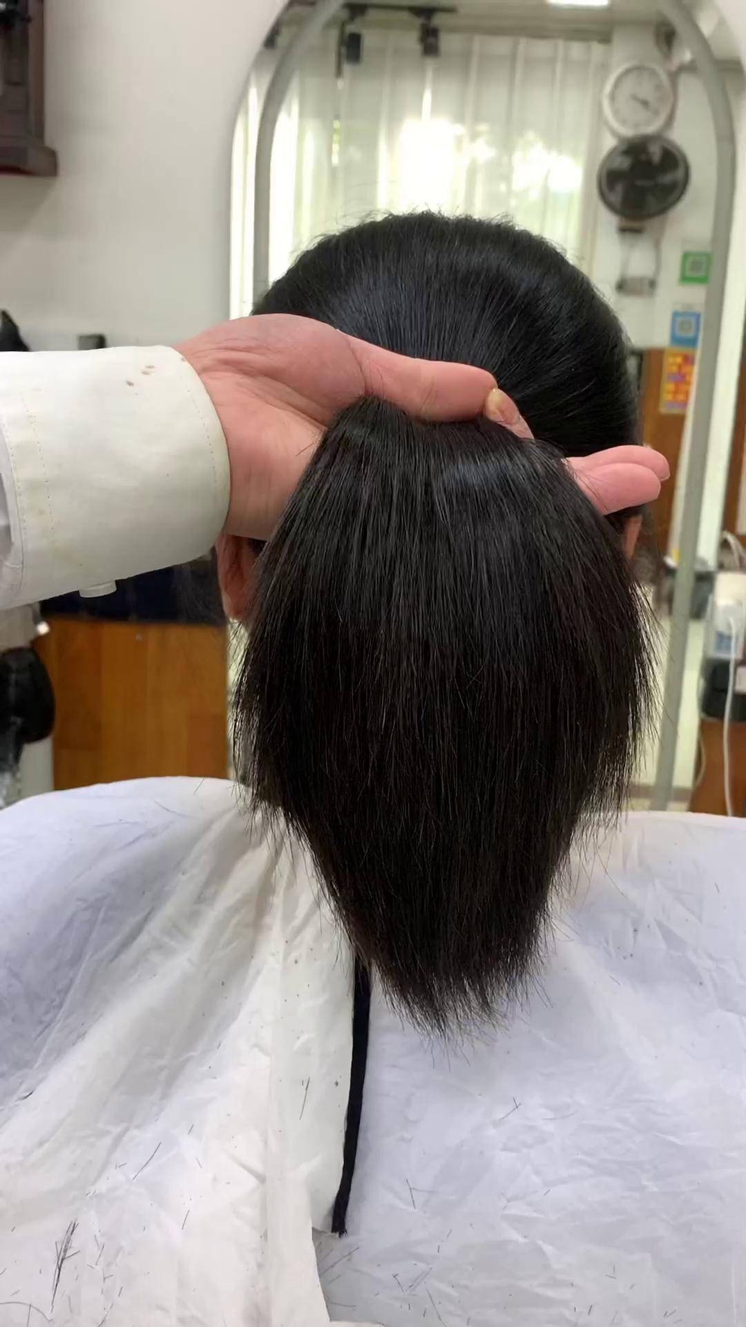 中长桃心马尾教学女发分为长中短,层次分为高中低这个视频中讲解了