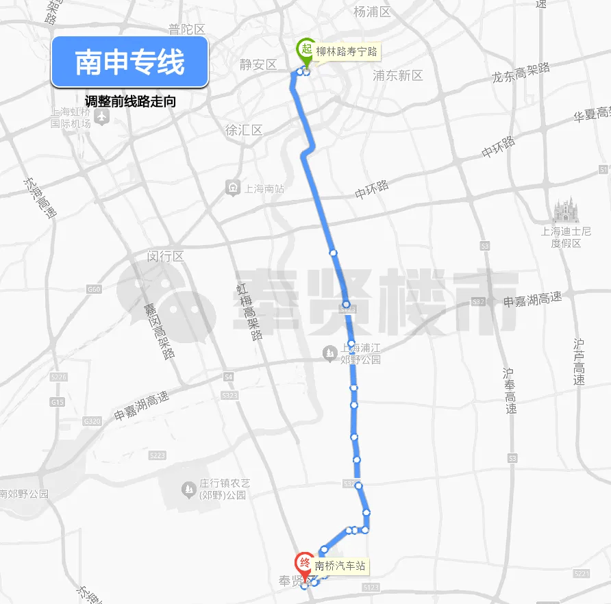 南申专线线路图图片