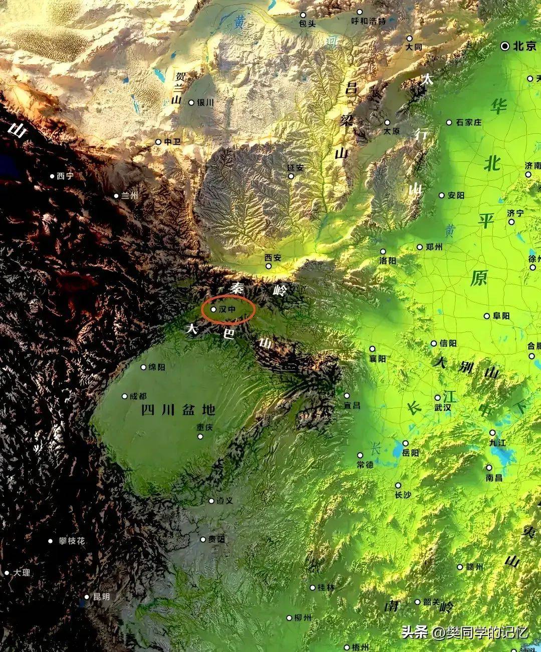 鄂尔多斯高原地形图片