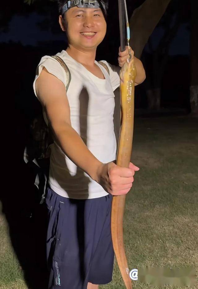 广东男子钓到"巨鳝",一条可达3斤重,为啥广东的黄鳝这么大?