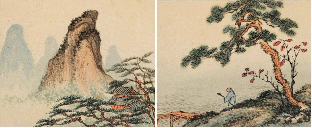 金廷标山水册,为皇帝御赏所作