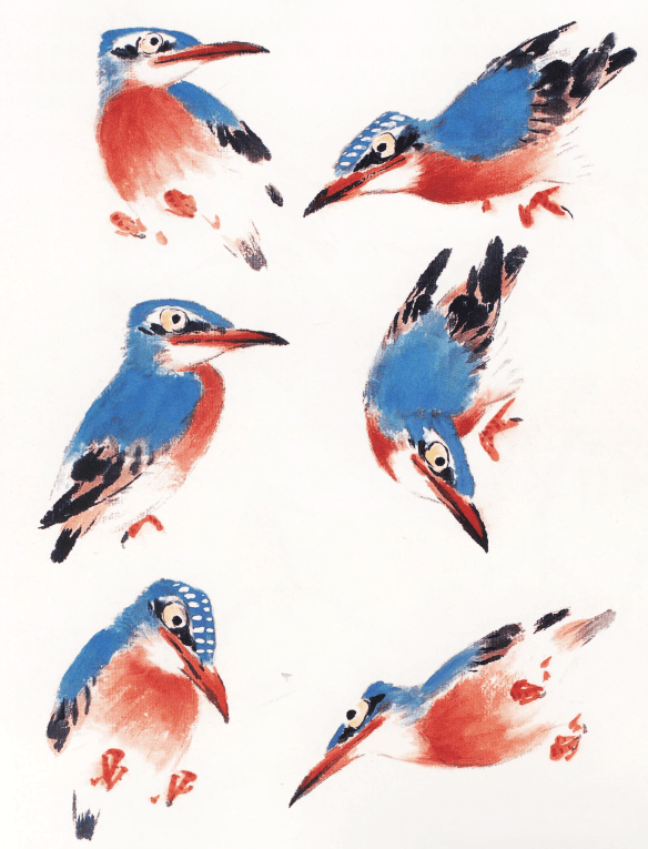 名家教你学国画:萧朗先生示范写意禽鸟画法