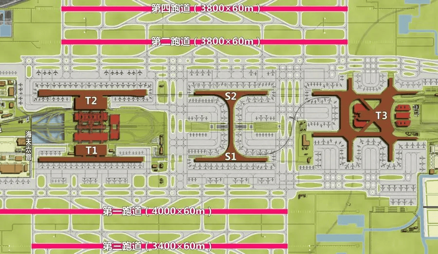 浦东机场航站楼示意图图片