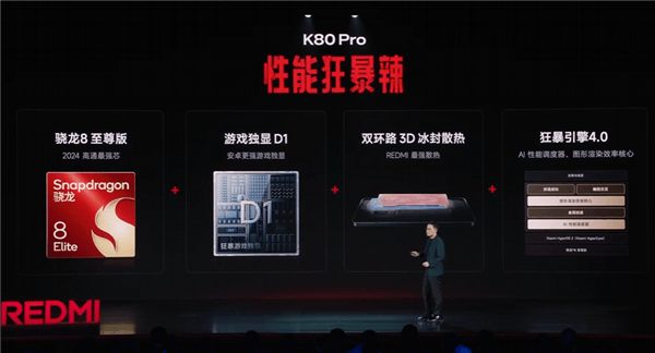 REDMI K80 Pro出厂搭载澎湃OS2：流畅 好用！