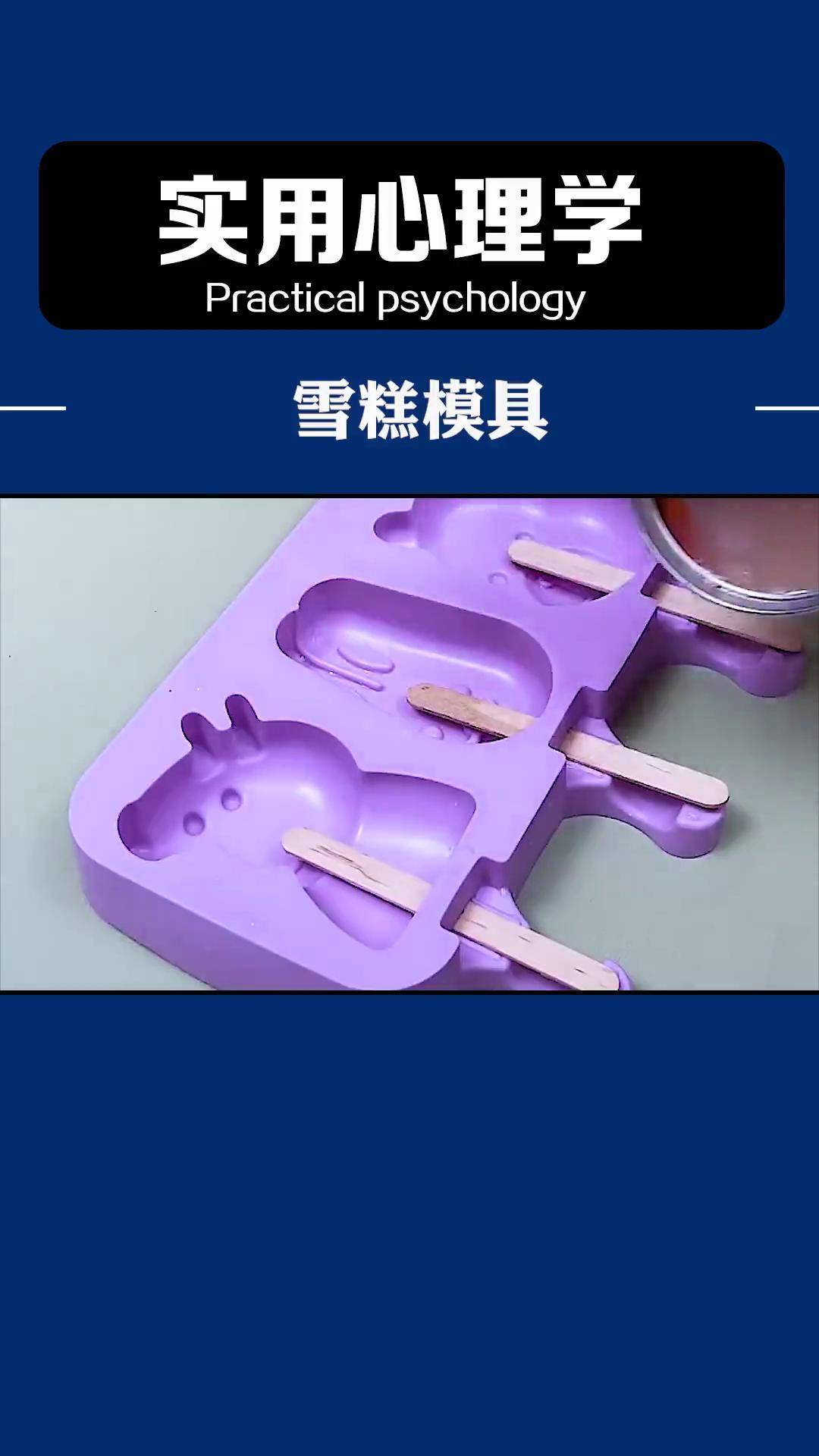 有了这个雪糕模具,以后在家也可以自己做雪糕啦!