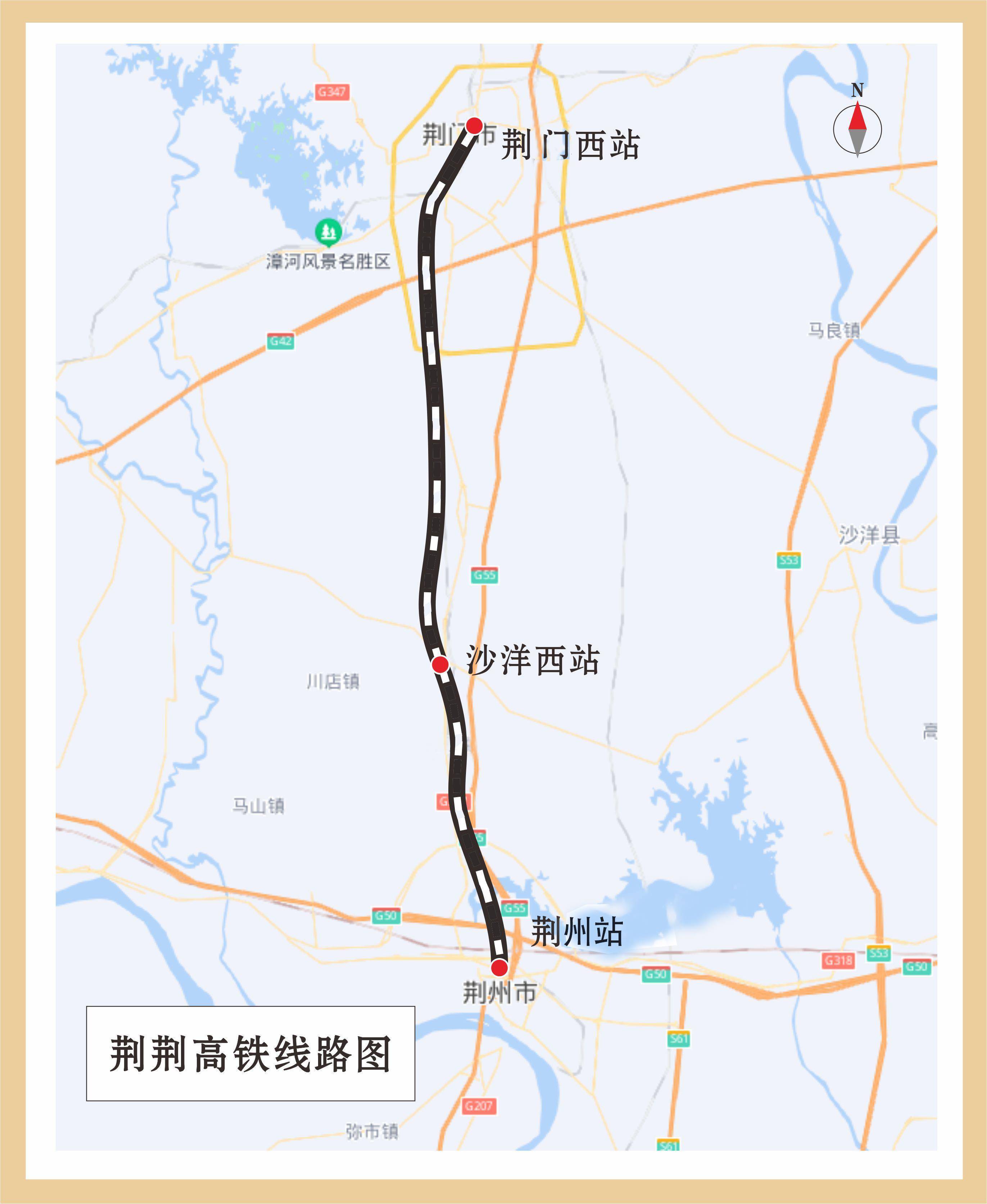 荆州轻轨1号线线路图图片