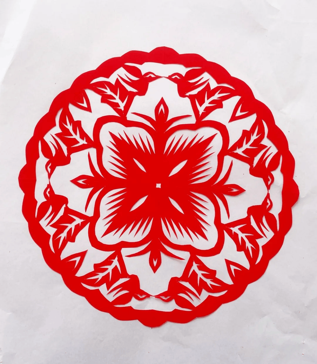 剪纸传承人剪刀下的脱稿民俗魅力作品赏析