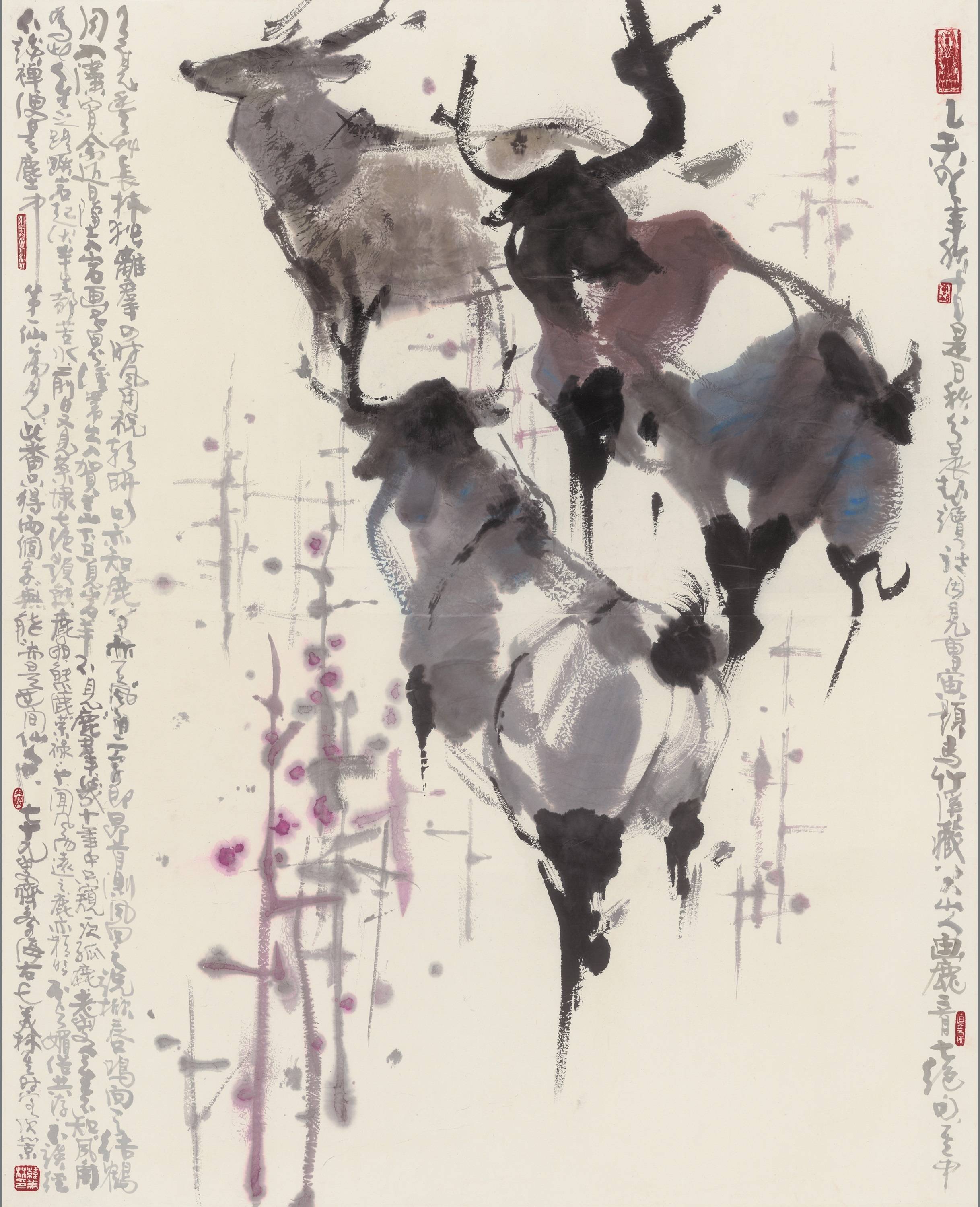 视频|福娃之父韩美林新展开幕水墨奔马寄语十五运