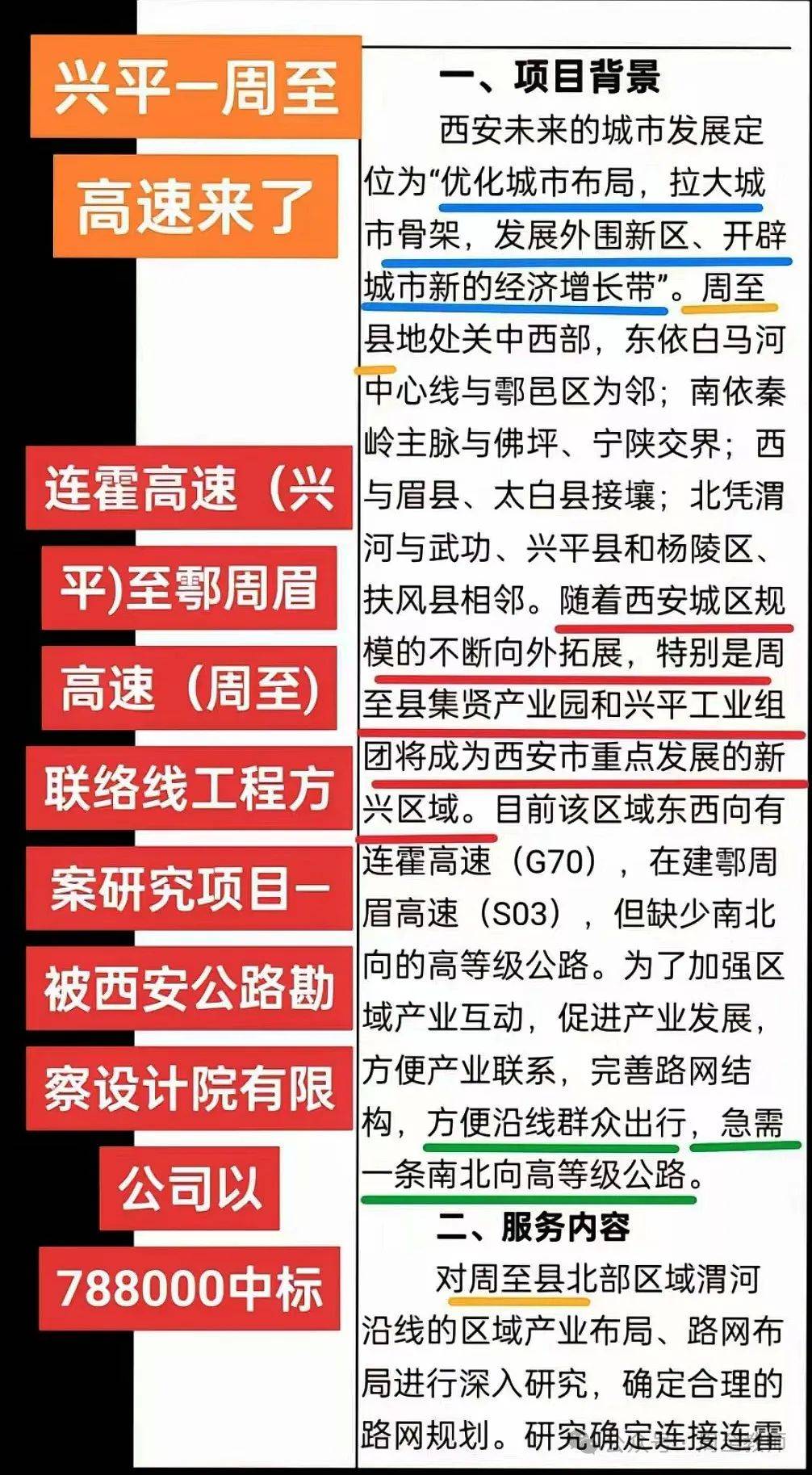 划重点 | 周至—兴平高速要来了！