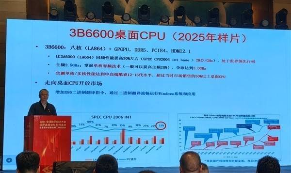 龙芯3B6600性能大飞跃，能否成为中国CPU新骄傲？_推向市场_胡伟武_单核