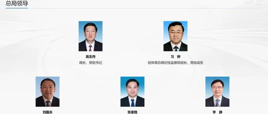 王瑞连、周进强卸任，李静任副局长，国家体育总局领导班子最新分工_工作_刘国永_张家胜