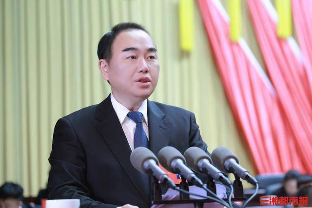 望城区委副书记,区长蔡锋作政府工作报告 望城区委宣传部供图望城区委