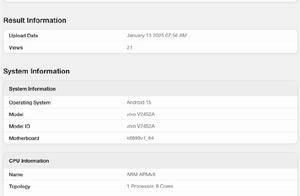 iQOO Z10 Turbo现身跑分平台：确认搭载天玑8400处理器