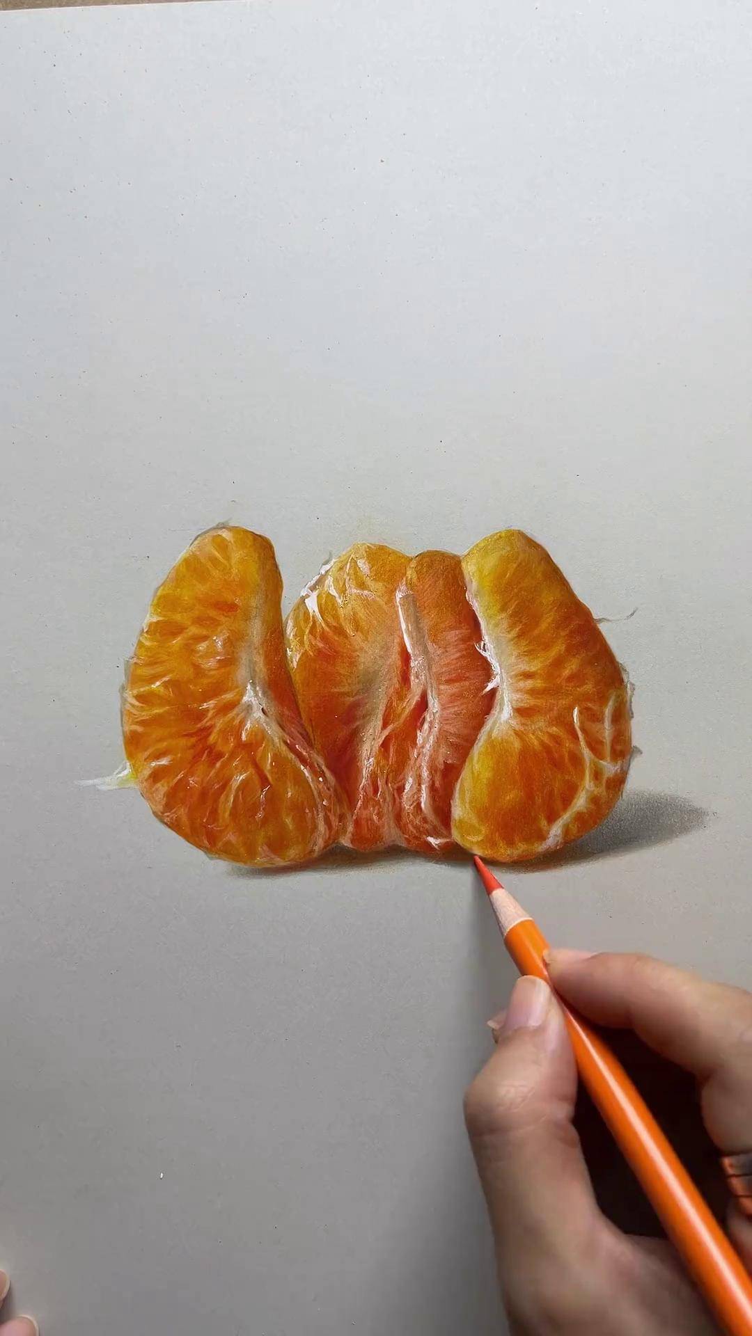 教你画橘子 又好吃又好学!