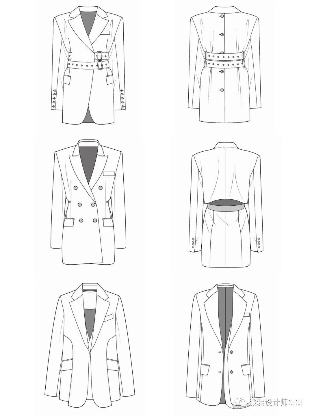 168款女士西服时装外套