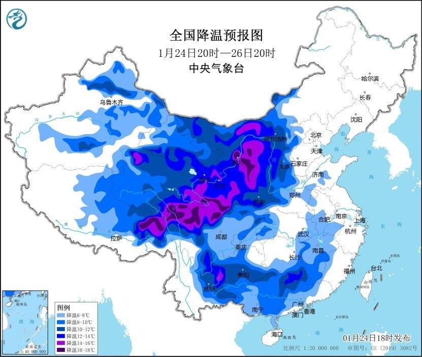 冻到发紫！寒潮、暴雪预警 局地降温超14℃