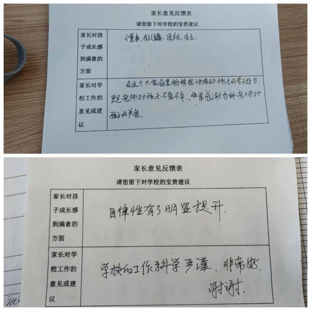 家长开放日建议和意见