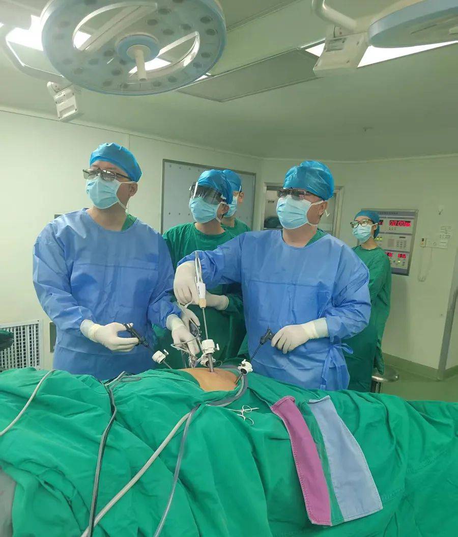肝胆外科成功实施3d腹腔镜肝s6段精准肝切除术,救治早期肝癌患者