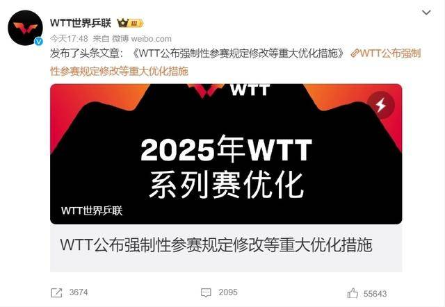 WTT重磅改革：樊振东陈梦胜利，乒乓球赛事迈向新纪元