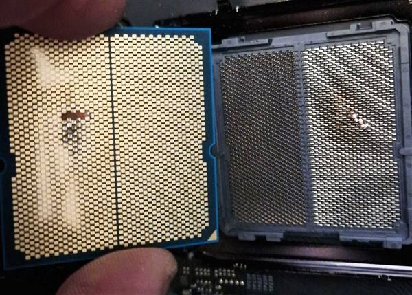 又有一颗9800X3D烧了 连主板也一块带走