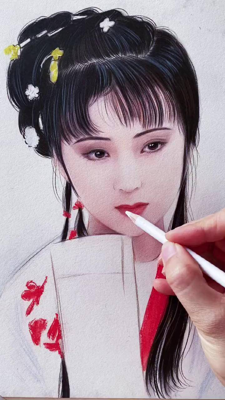 古风手绘 林黛玉 红楼最美林黛玉,世上再无陈晓旭