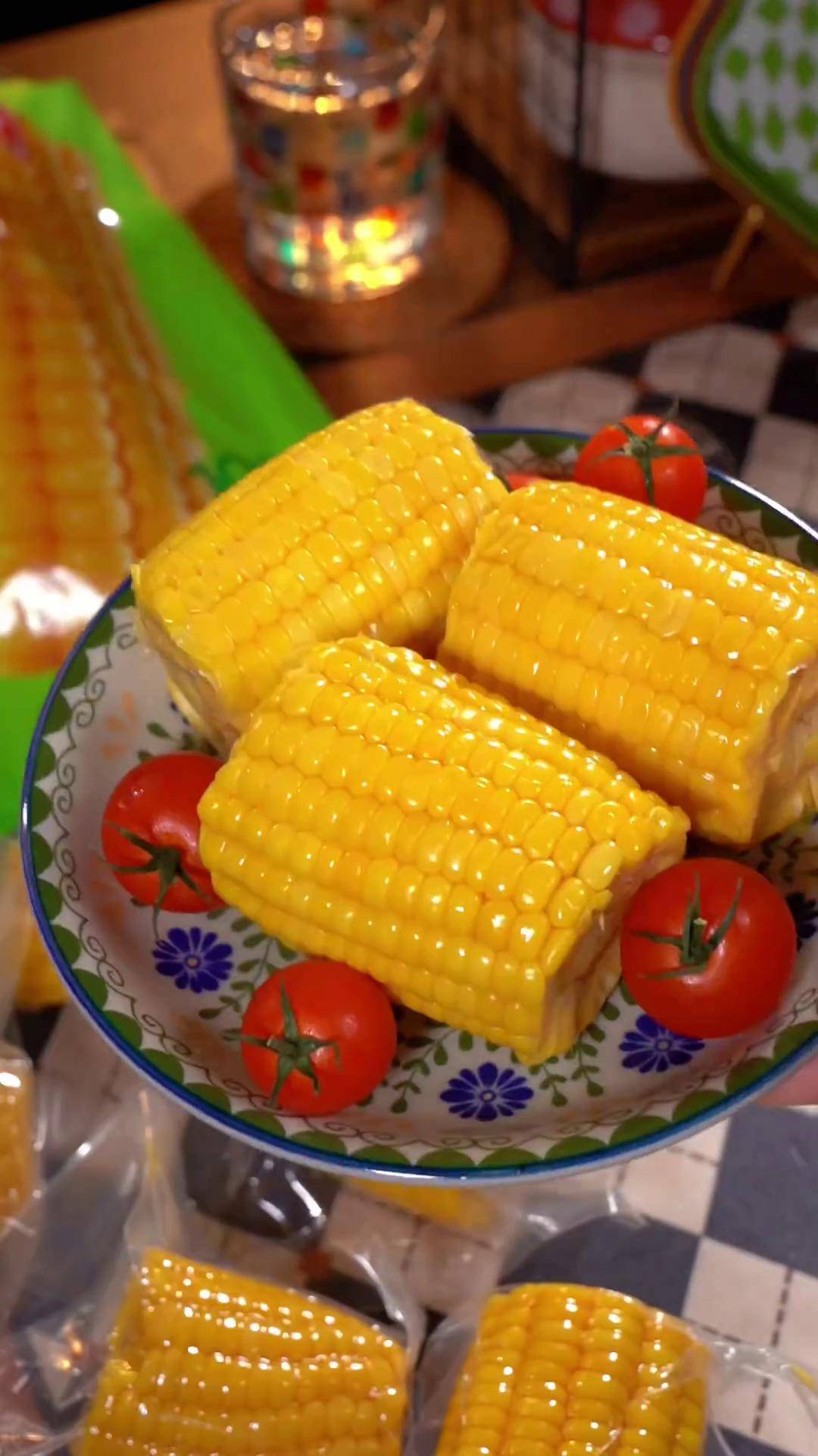 开袋即食的水果玉米段,脆嫩香甜!