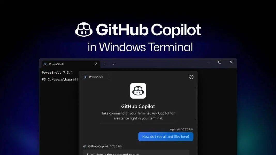 微软 Windows Terminal 现免费接入 GitHub Copilot：每月 50 条