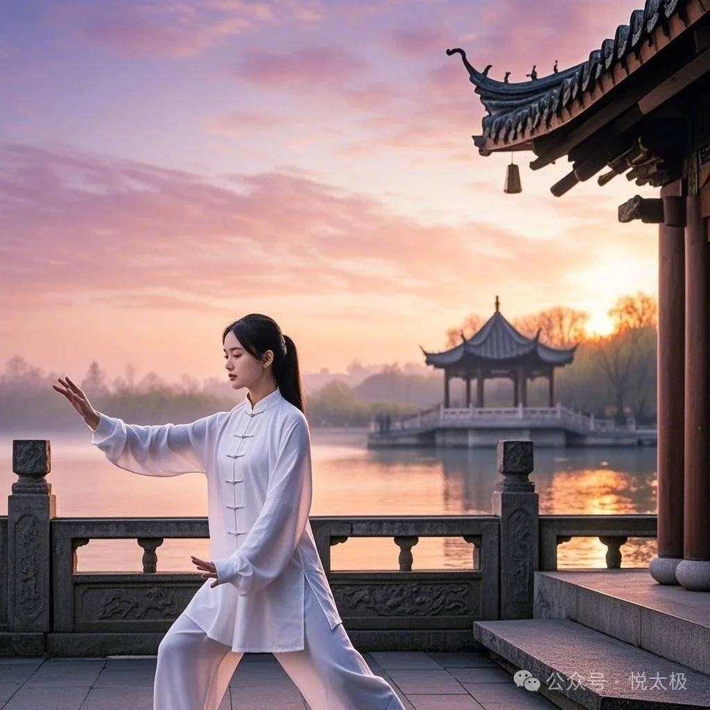 如何人海中,一眼认出练太极的她