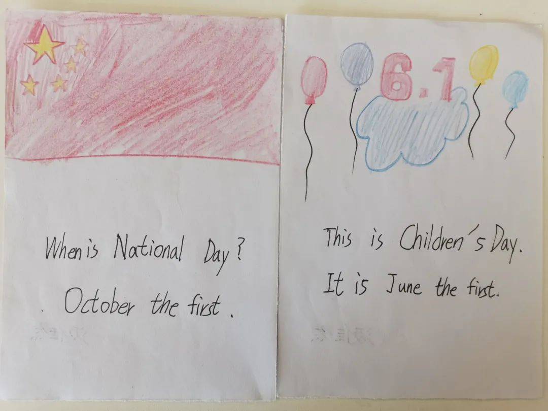 a card about the festival丨爆台寺小学四年级英语特色作业展示