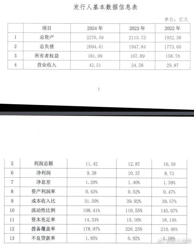 乌鲁木齐银行2024年不良率翻了一倍