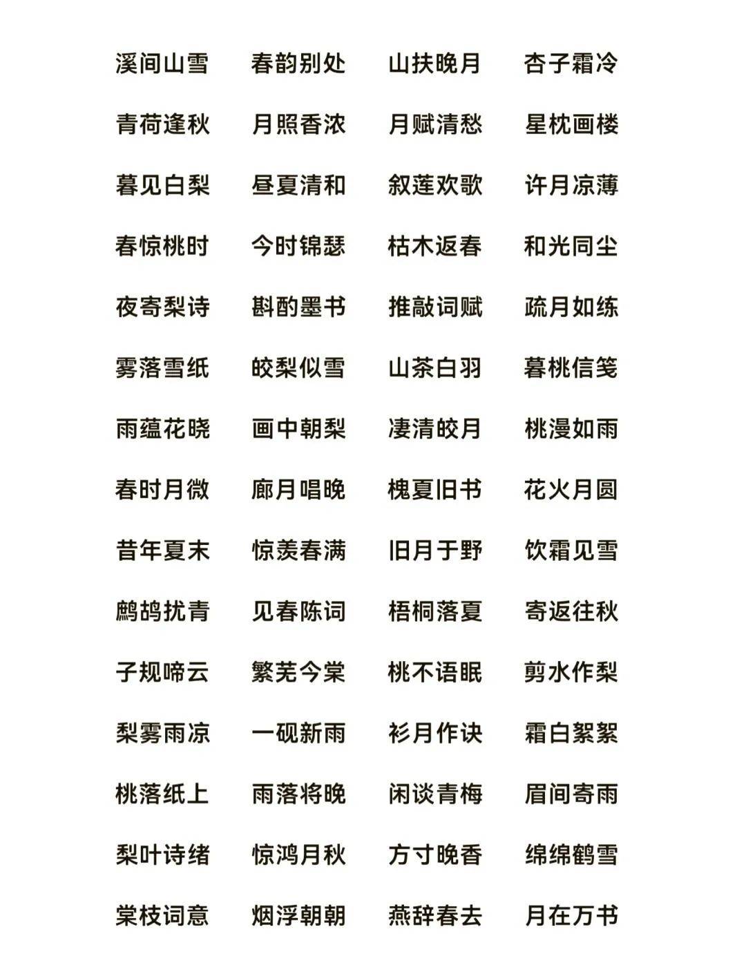 "四字游戏,微信昵称大赏"