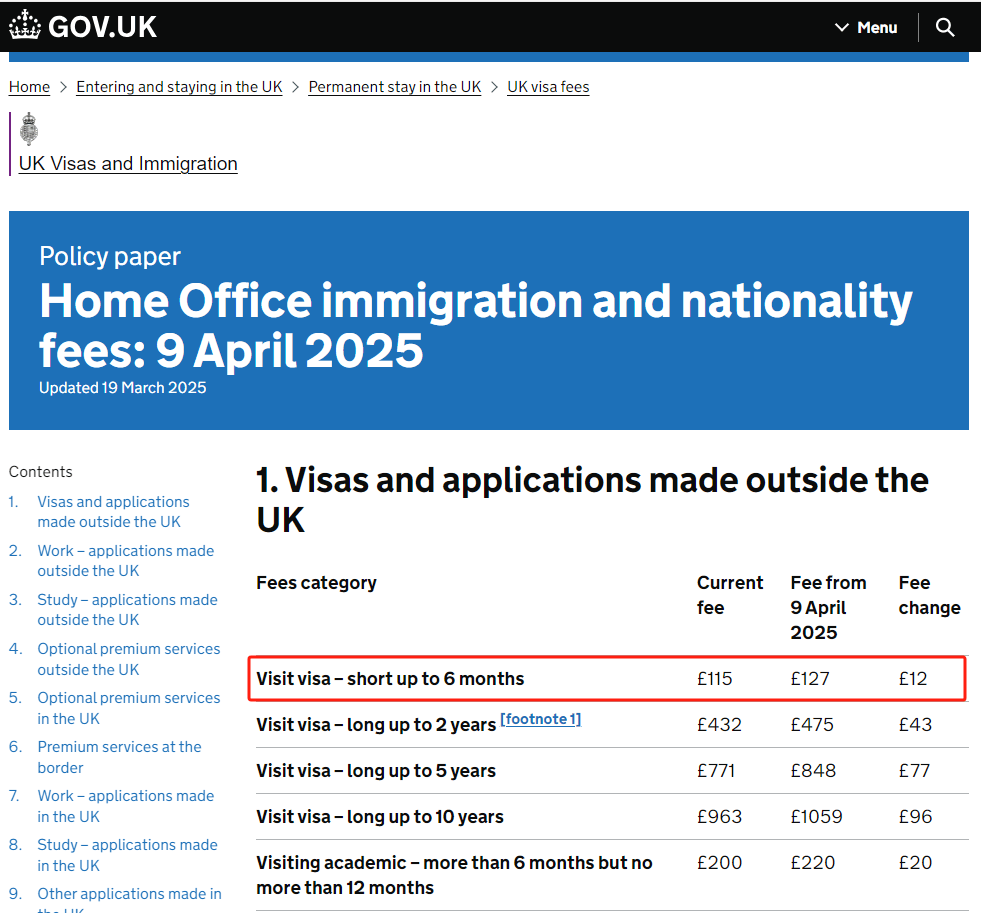 签证快报】重要提醒！英国各类签证费将全面上涨，4月9日起生效！_搜狐网