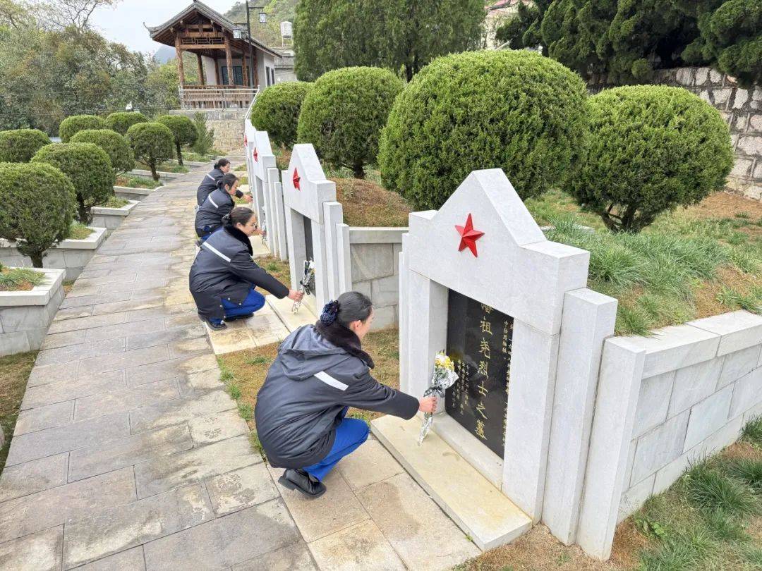 公司党团联动开展系列清明活动