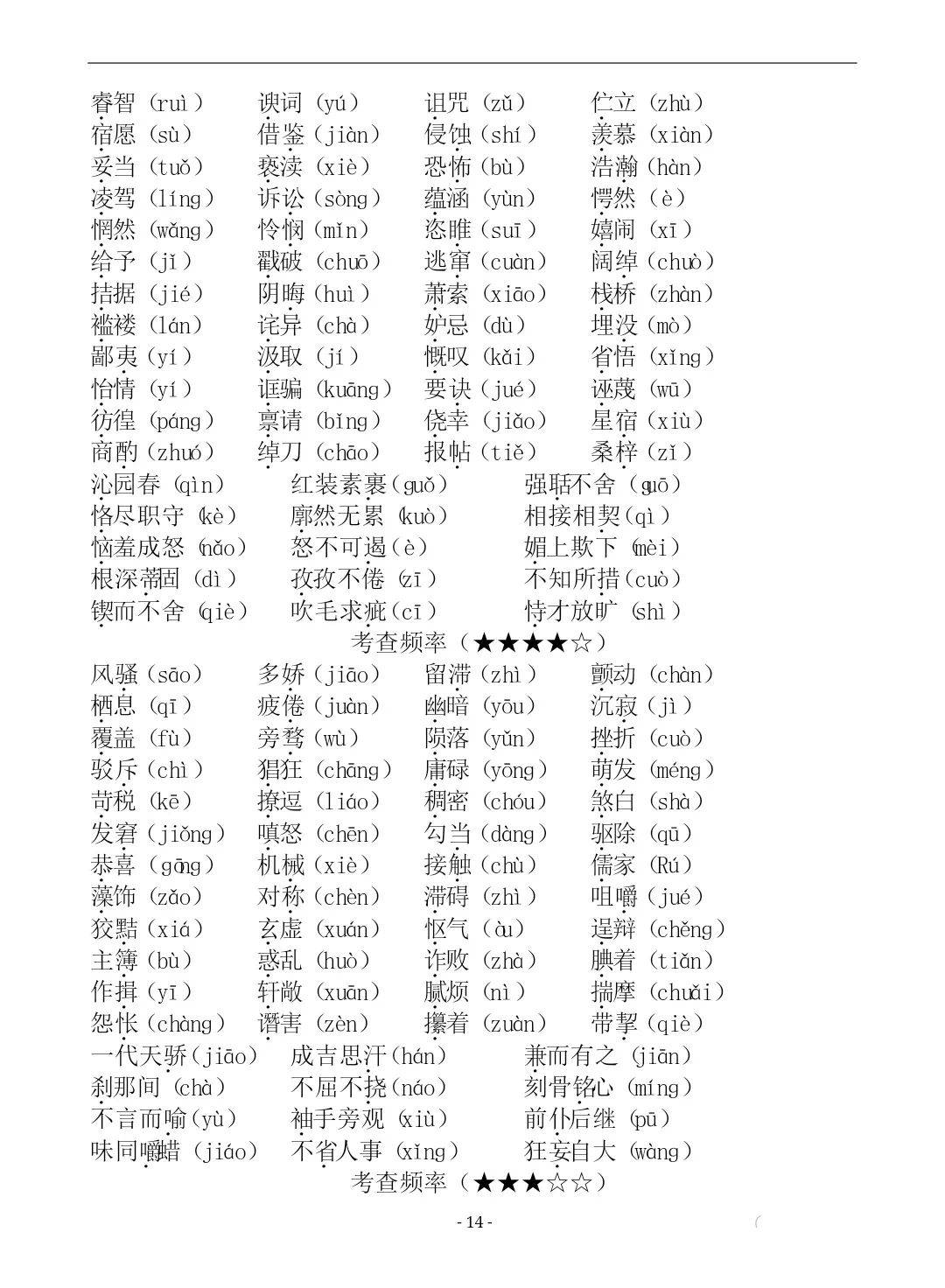 八年级语文生字书写常见错误的简单介绍